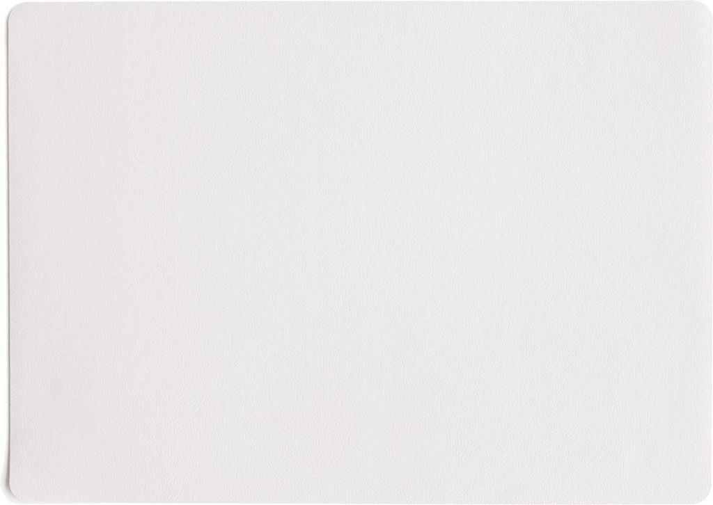 ASA Selection Platzdeckchen - Leder Optik Fein - Weiß - 46 Produktbild 