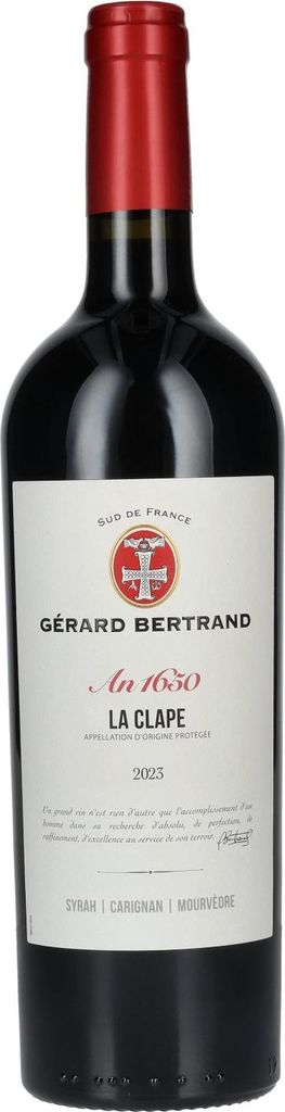 Gérard Bertrand LA CLAPE An1650 2023 14% Vol. 0,75l Image du produit 