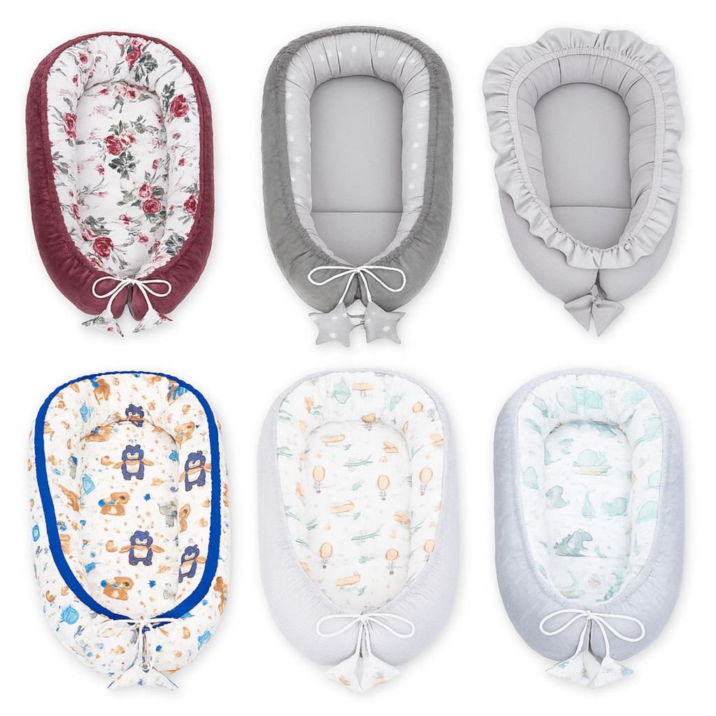 Babynest 90x50 cm Baumwolle Zufällige Farbe tragbares Produktbild 