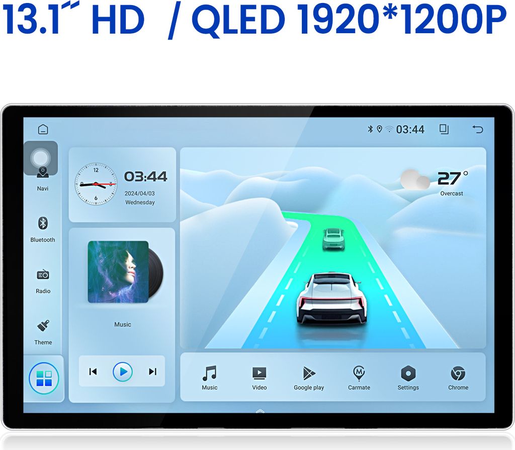 13.1" Android13 2+64G Autoradio 8kern Für Fiat Ducato 2006-2013 Carplay GPS Nav 4G WIFI BT DAB+ SWC