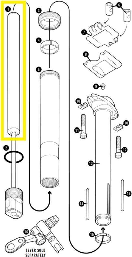 Crankbrothers Highline 7 Cartridge Kartusche, 125mm