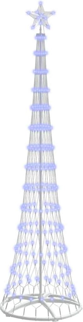 vidaXL LED-Weihnachtsbaum mit 290 LEDs mit Ständer Blau 250 cm Metall