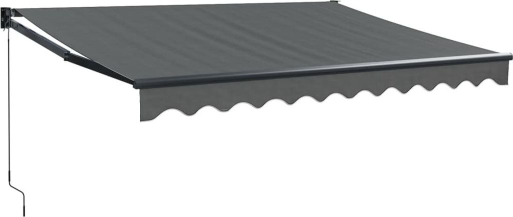 vidaXL Markise Einziehbar Anthrazit 3,5x2,5 m Stoff und Produktbild 