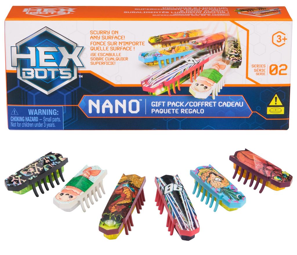 Zestaw 6 miniaturowych robotów Hex Bots Nano Zdjęcie produktu 
