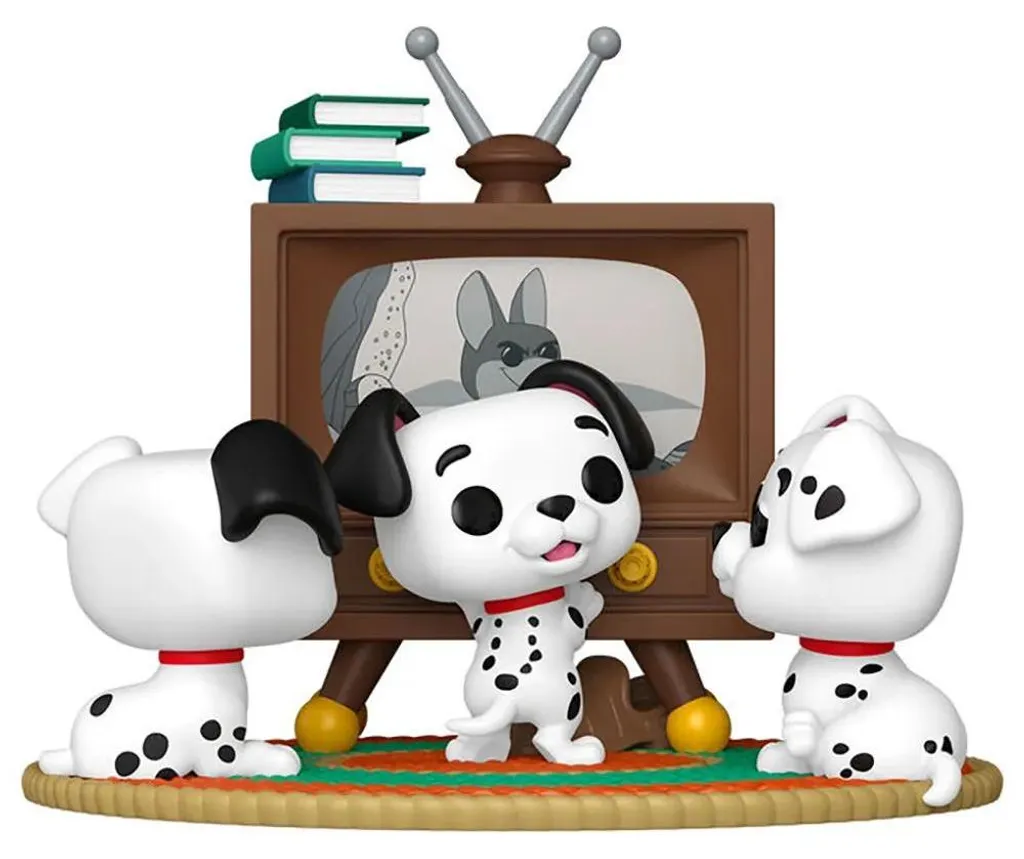 Funko POP Moment Disney 101 Dalmatiens Rolly Patch Lucky avec TV #1664 - 2