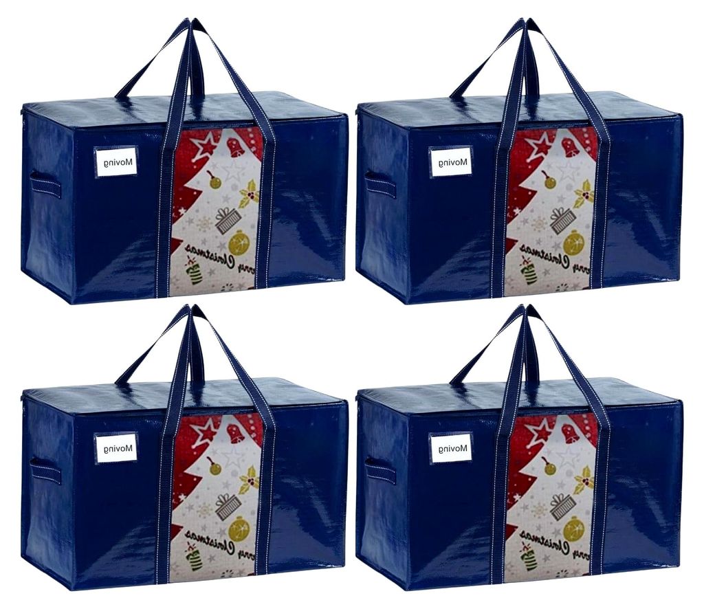 Extra Große Umzugstasche, Aufbewahrungstaschen mit Reißverschluss,Aufbewahrungsbox mit Deckel,für Umzug,Bettdecken, Kleideraufbewahrung, Alterna...