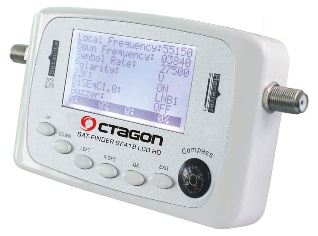 Octagon SF 418 LCD HD Satfinder Produktbild 
