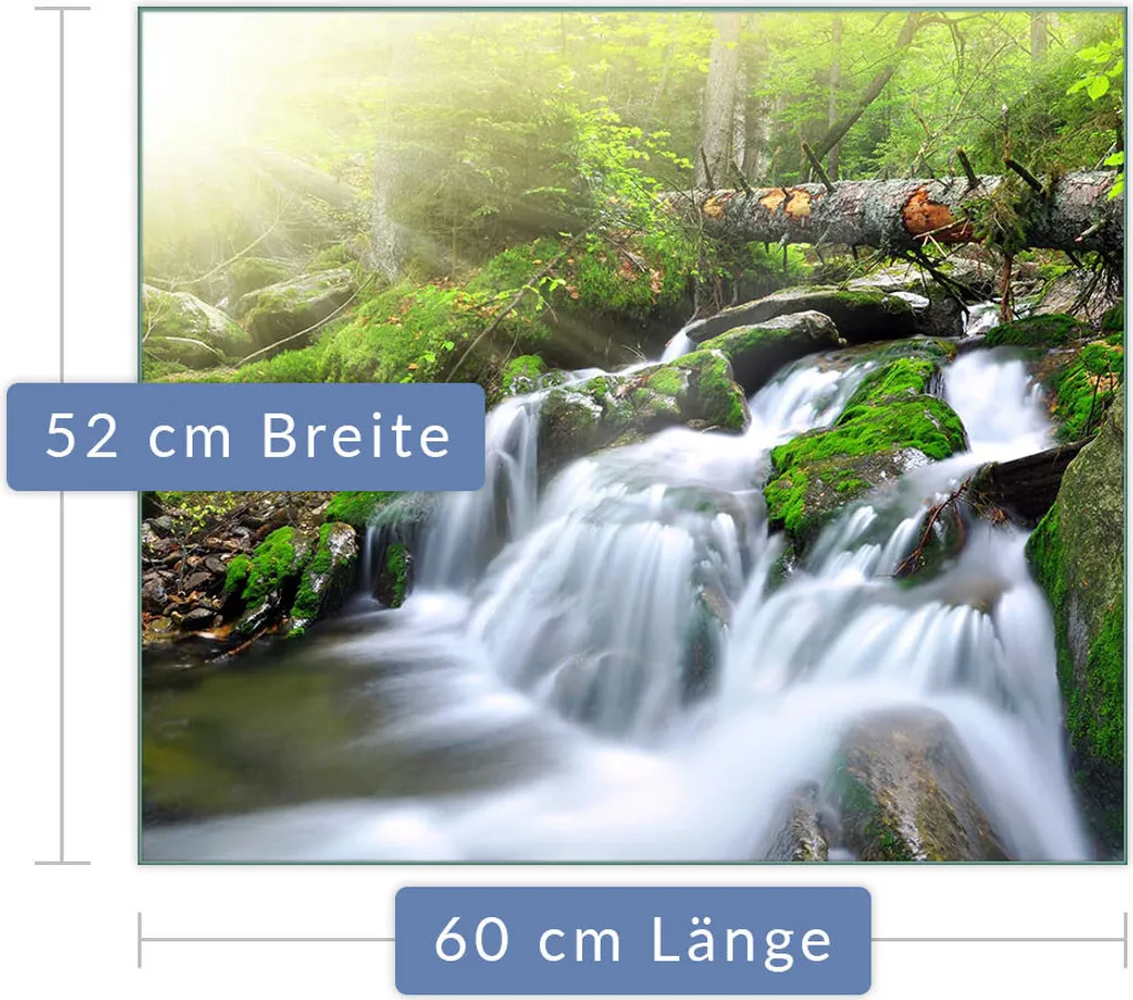 Piastra di copertura del piano cottura Piastra di copertura del piano cottura in ceramica 1 pezzo 60x52 vetro a cascata