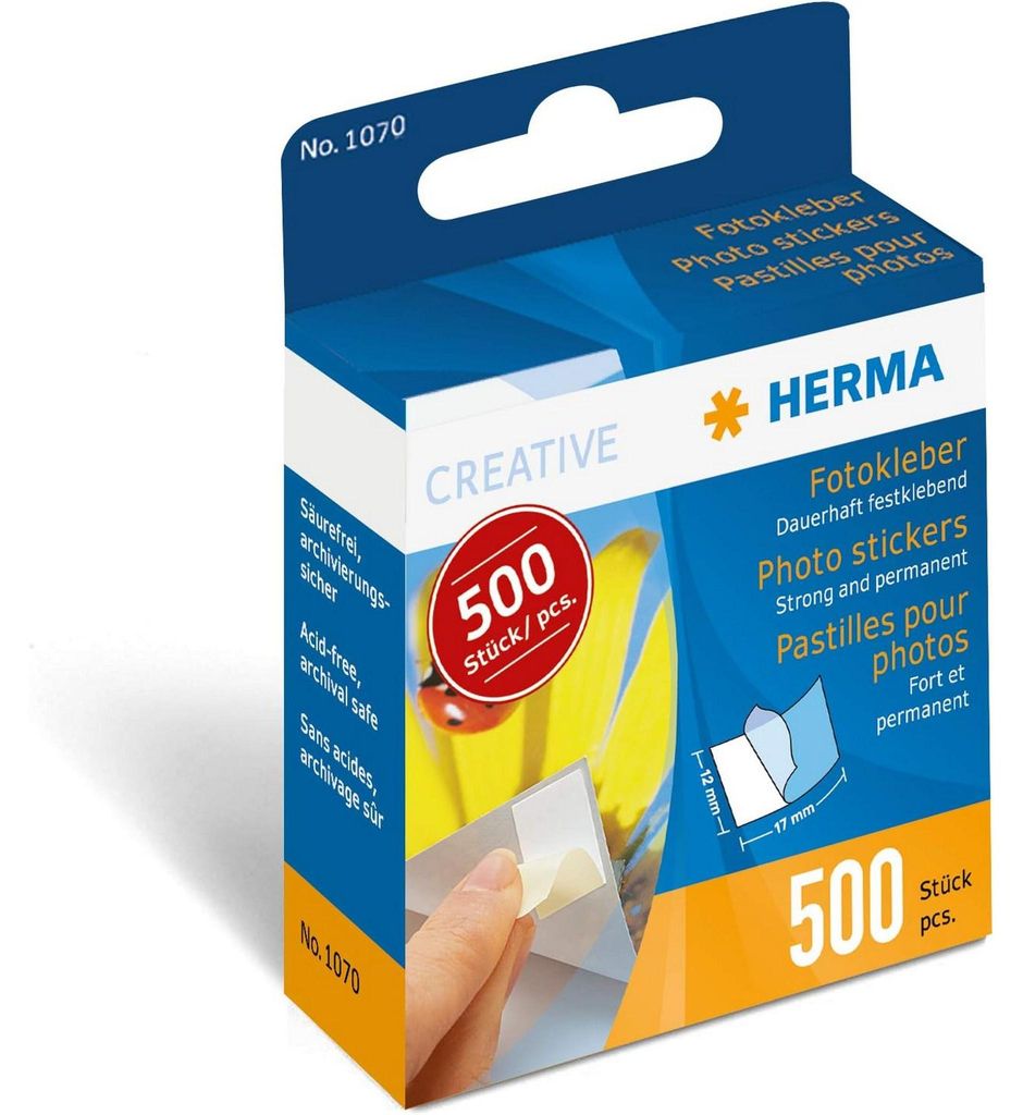 HERMA Fotokleber im Kartonspender 500 Stück Produktbild 