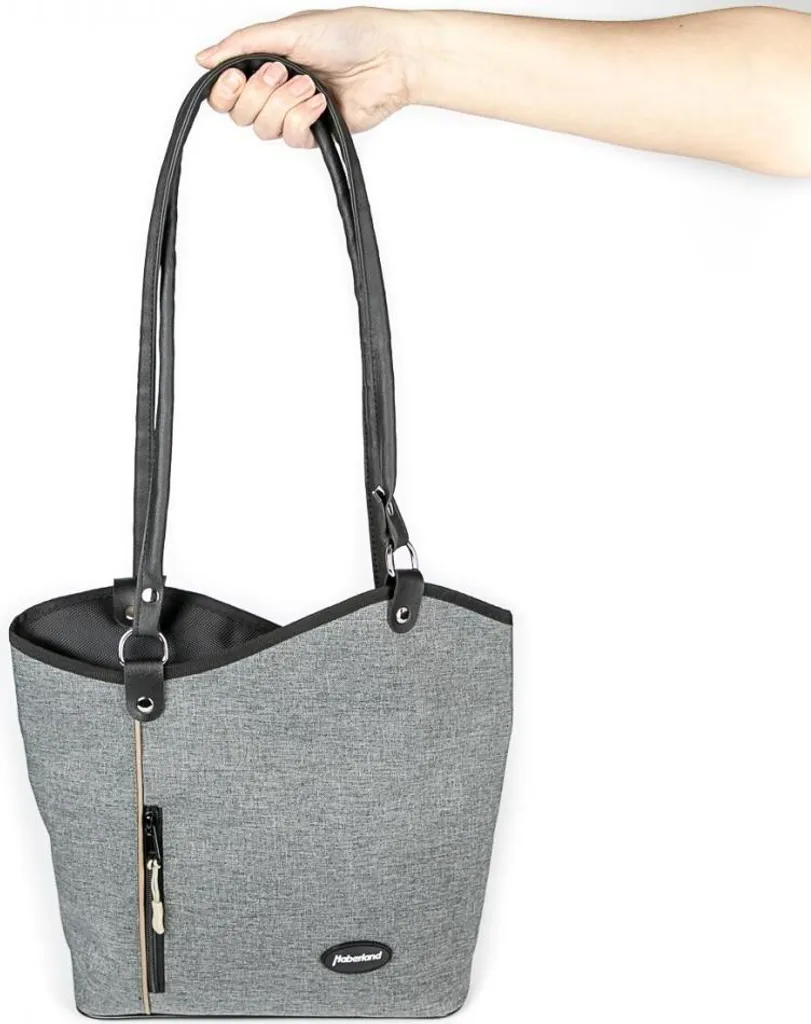 Sacoche guidon Haberland Melanie grise : fini le sac à dos à vélo