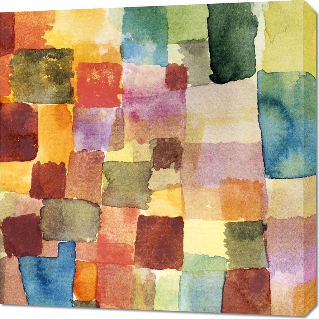 Bild 70x70cm Untitled, Paul Klee Vintage für das Wohnzimmer