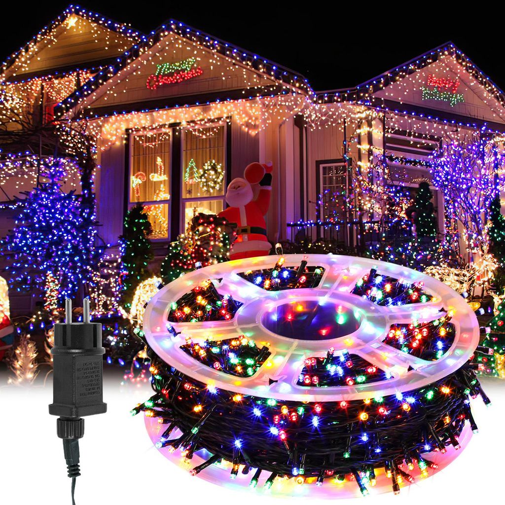 Guirlande lumineuse LED Jayseuw 30M 300LEDs IP44 avec 8 Image du produit 