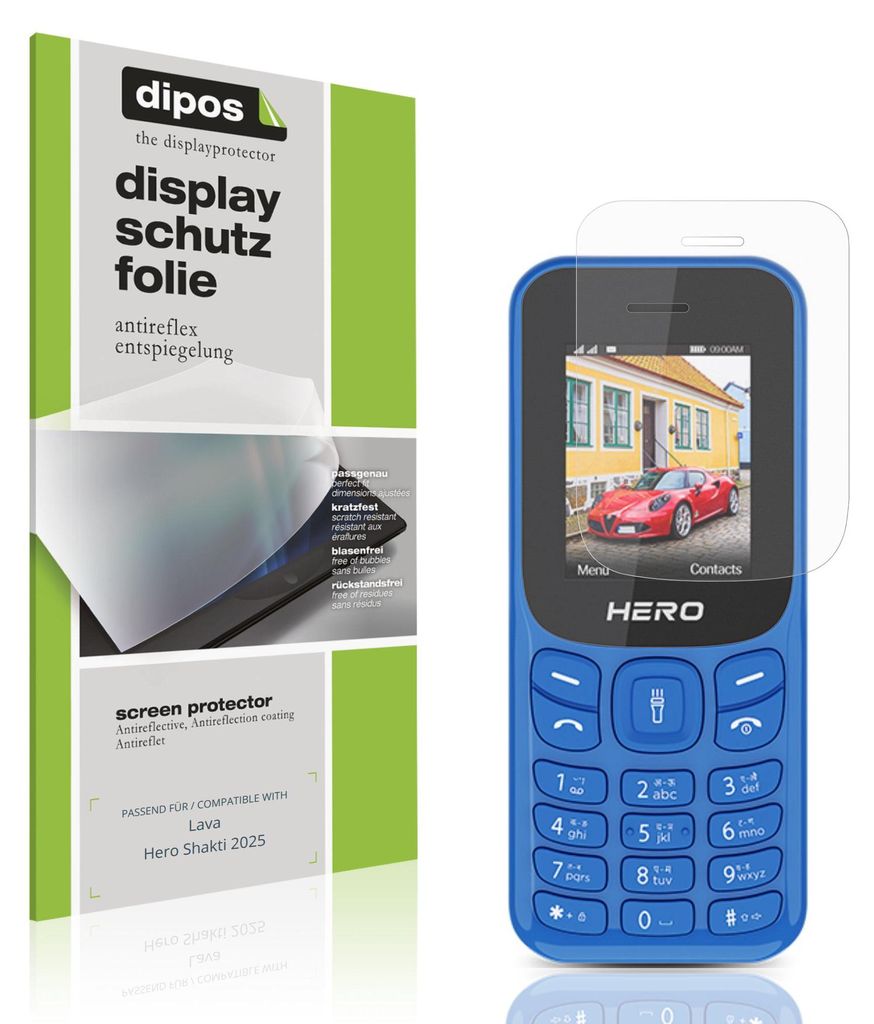 4x Schutzfolie für Lava Hero Shakti 2025 matt Displayschutzfolie Folie Display Schutz dipos
