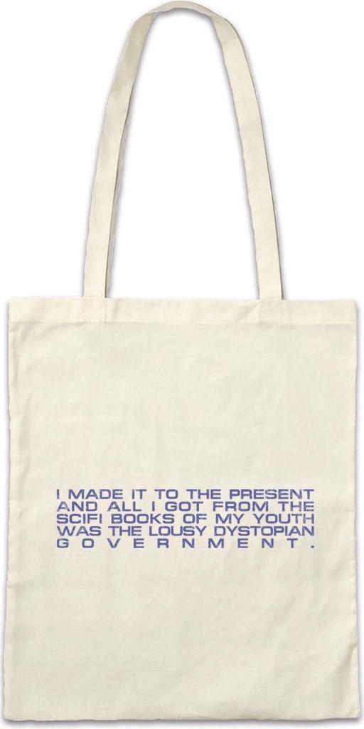 Urban Backwoods I Made It To The Present, Stofftasche, Farbe: Beige