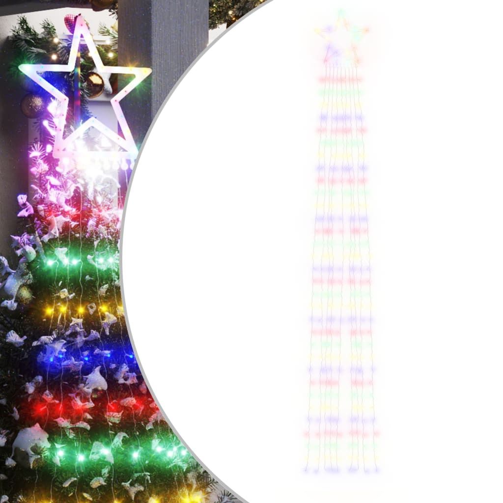vidaXL Osvetlenie vianočného stromčeka 320 LED Viacfarebné Obrázok produktu 