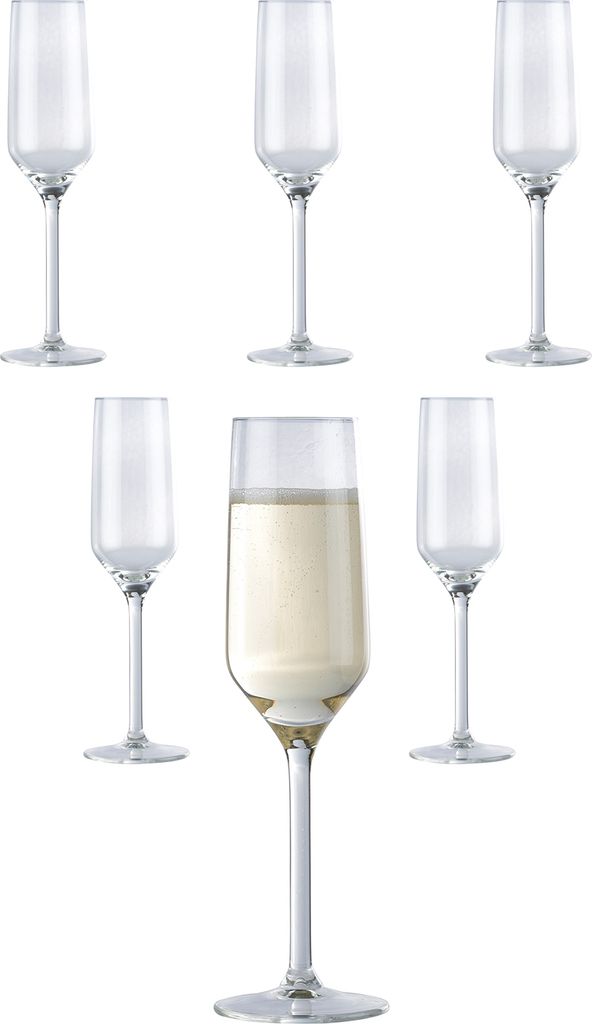 Set-Champagnergläser, 6 Stück, Sektglas, langstielig, Produktbild 