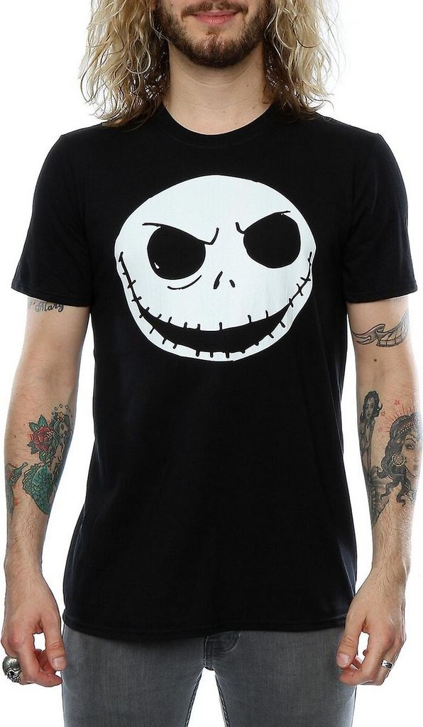 Nightmare Before Christmas - T-Shirt für Herren BI773 (S) (Schwarz)