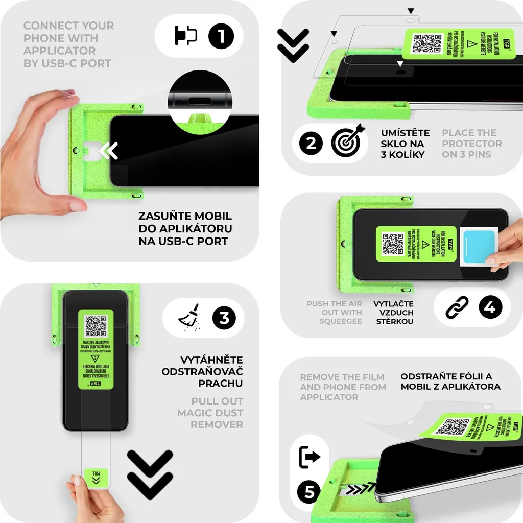 Verre Trempé iPhone 16 Pro Max avec Kit d'Application Auto et Anti-bulle - 3