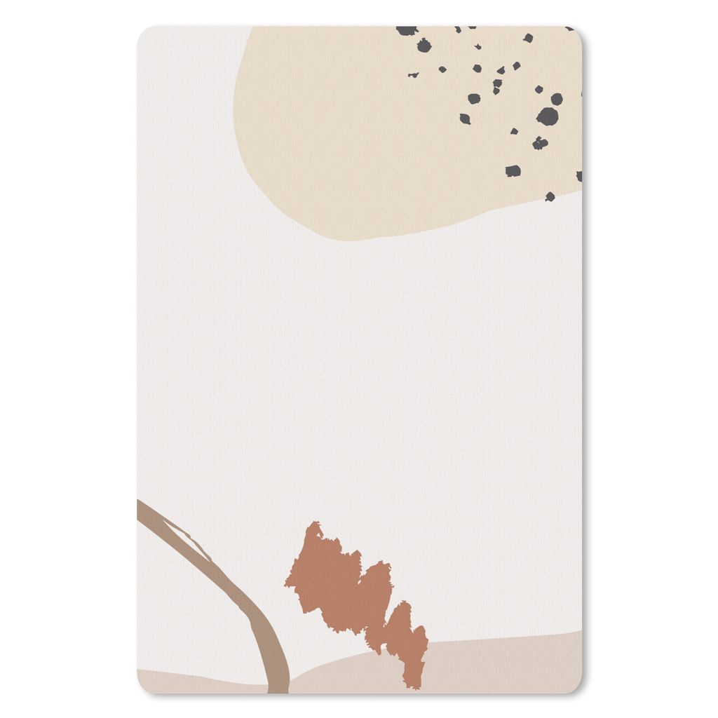 MuchoWow Mauspad Mousepad Sommer - Abstrakt - Weiß 40x60 cm - Mousepads - Maus Mat - Pad - Mausunterlage - Schreibtisch Accesoire