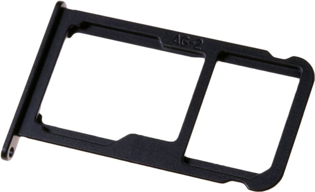 Huawei P10 (VTR-L09, VTR-L29) Simkartenhalter und Micro-SD Card Fach, Original Ersatzteil, Schwarz