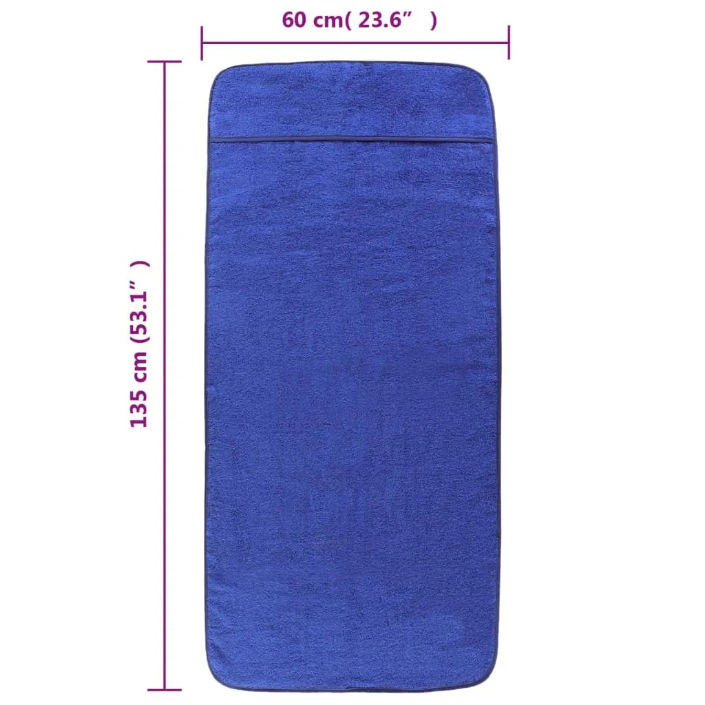 Asciugamano Avvolgente In Microfibra Per Ragazze - Per Doccia, Piscina E Spa, Taglia L (Blu Reale)