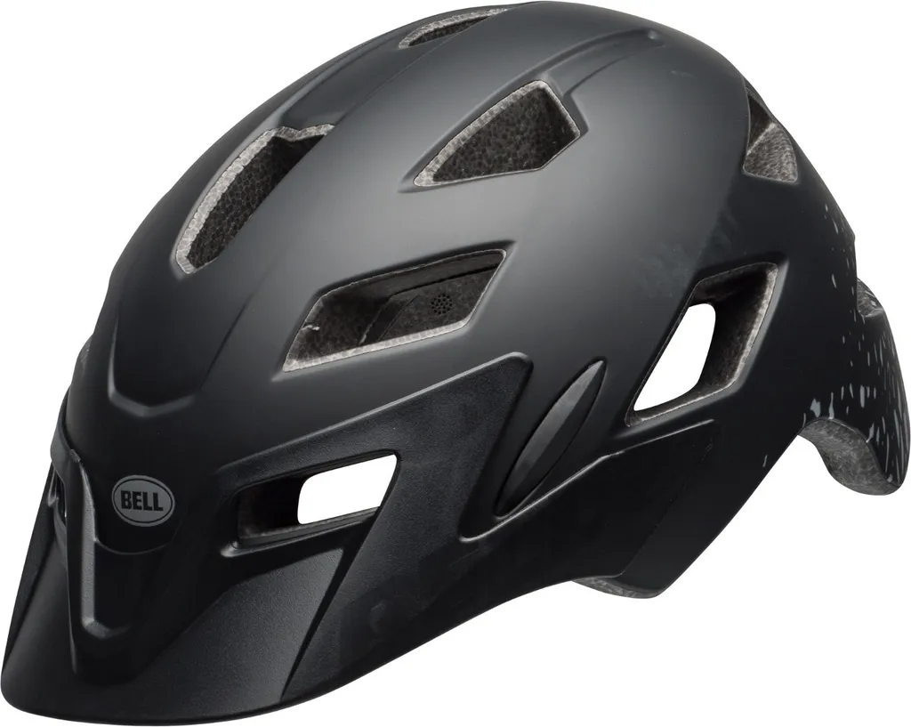 Casque de vélo Bell Sidetrack pour jeunes - Noir mat robuste et sûr