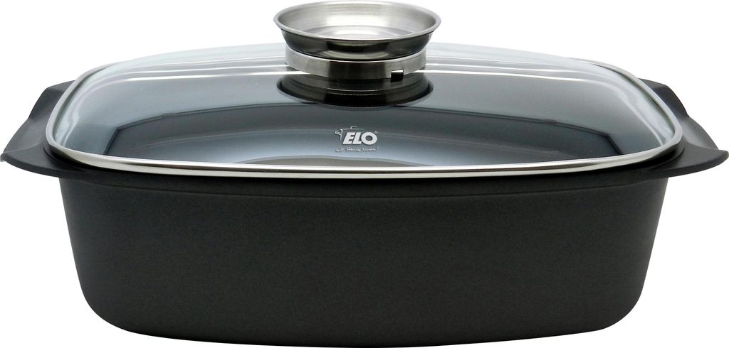ELO Alucast Plat à four avec couvercle en verre et poignée Image du produit 