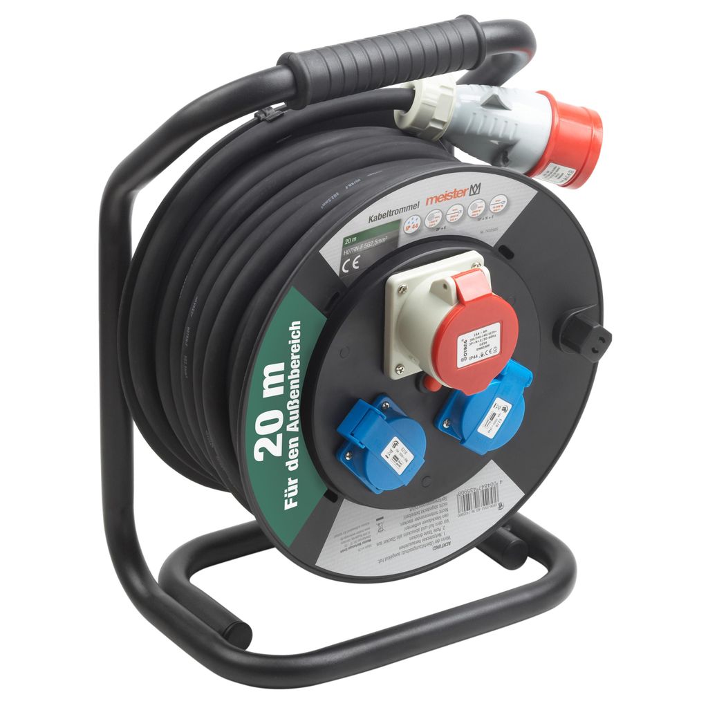 Meister Kabeltrommel H07RN-F5G2,5, IP44 20 m Kabel Produktbild 