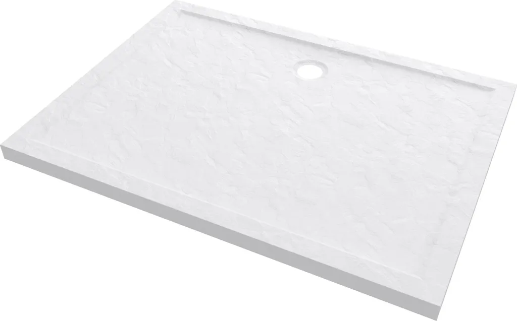 Receveur de douche antidérapant 120x90 cm MOON blanc extra plat posé