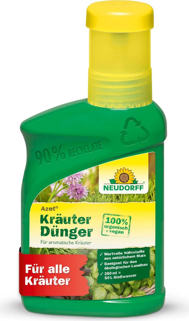 Neudorff  - Azet KräuterDünger 250ml für 50L Gießwasser - Produktbild 