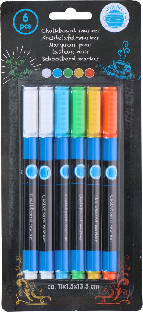 Overige Merken Schoolbord Markers 6 Stuks