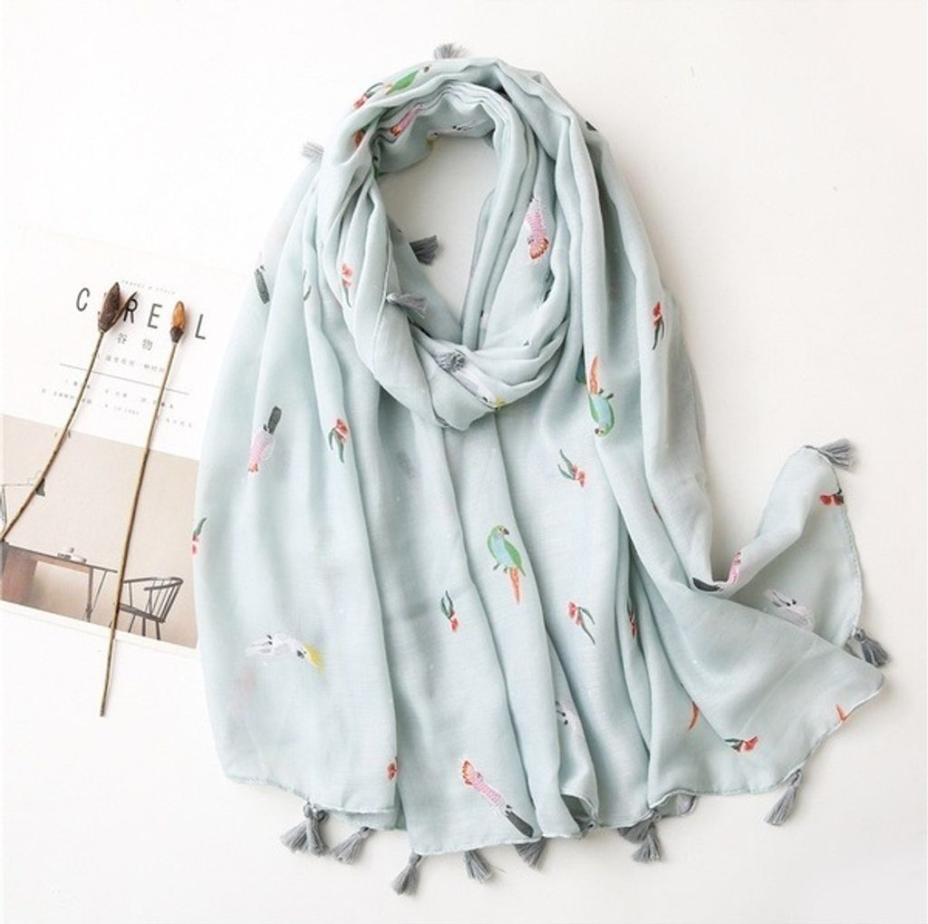 Stylisches Ethnic Halstuch in Hellgrün – Vielseitig und Trendy KP12088