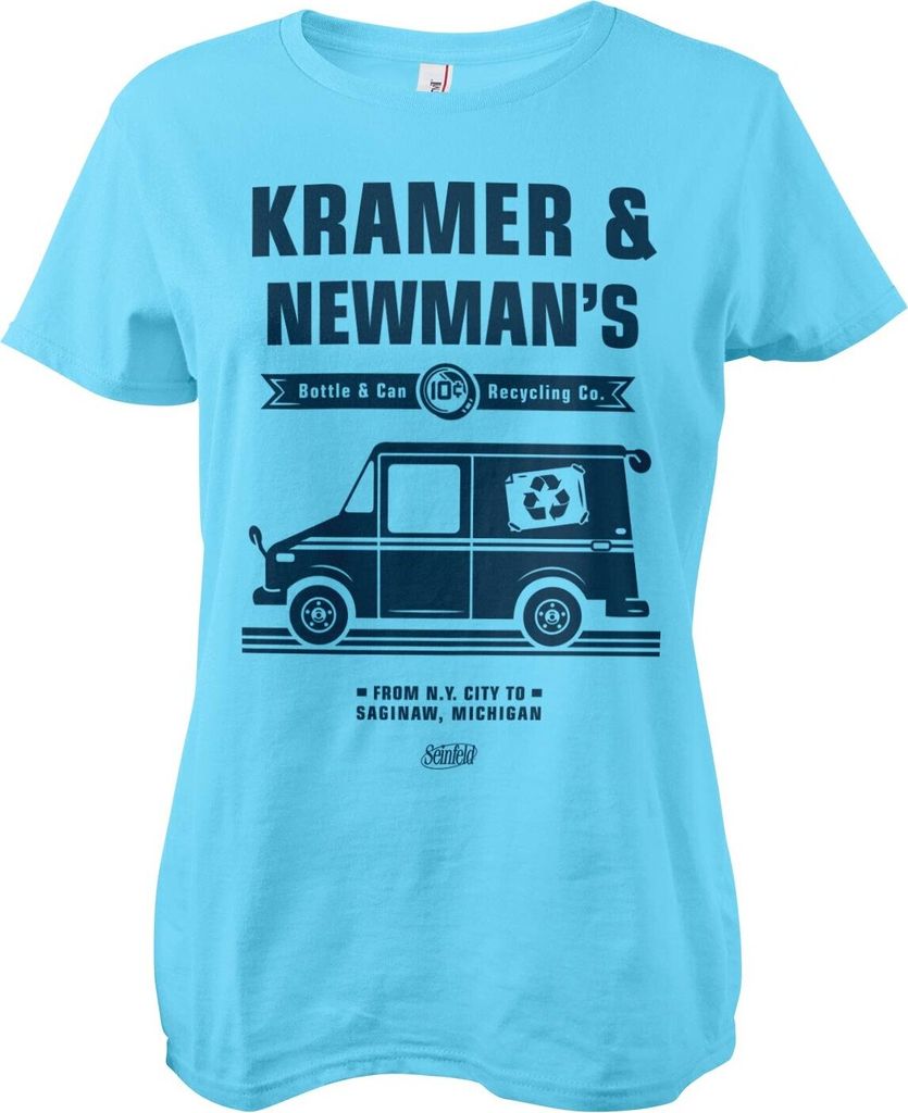 Kramer & Newman's Recycling Co Girly Tee - X-Large - Skyblue