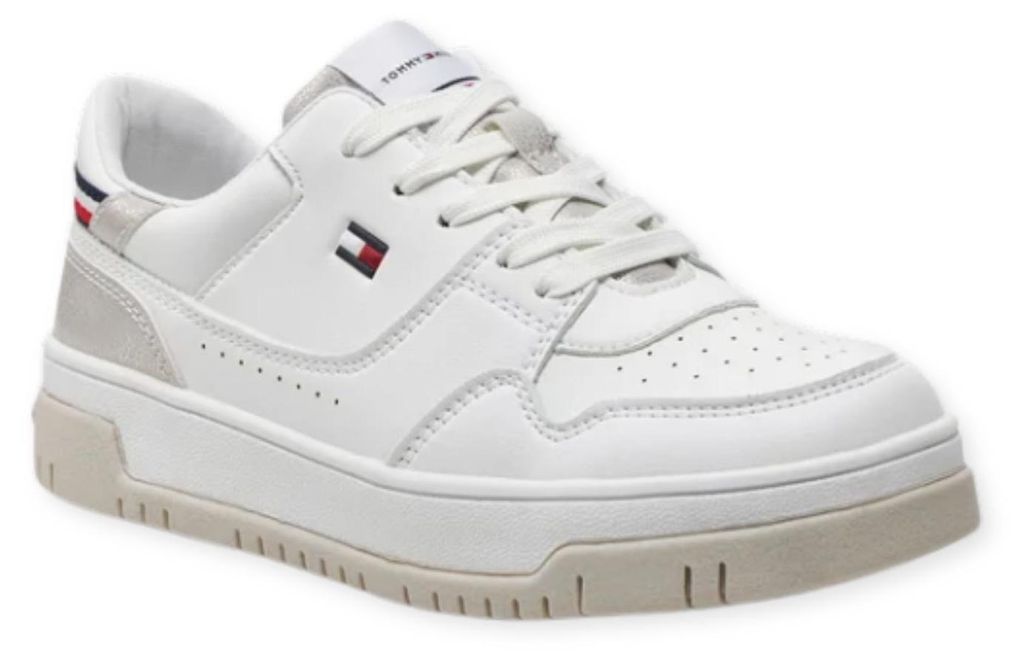 Tommy Hilfiger Damen Low Cut Schnürsneaker weiß 36