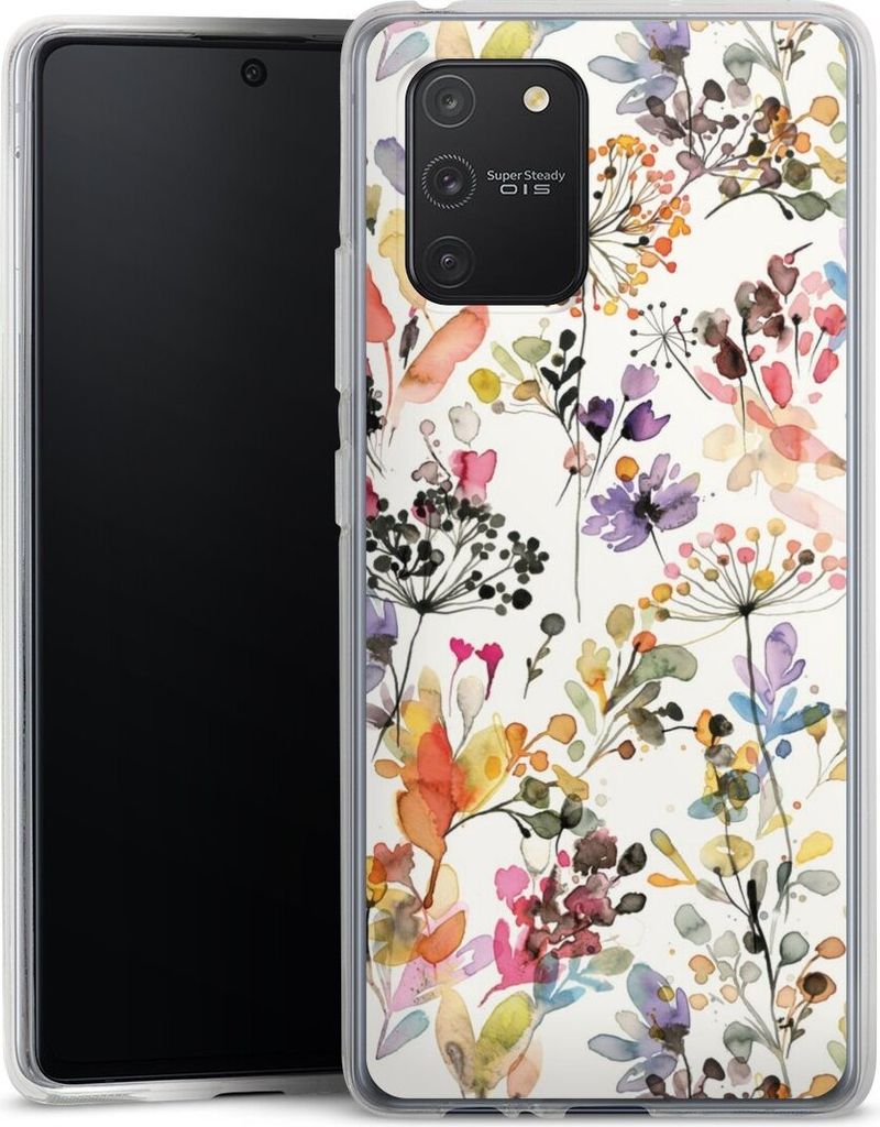 DeinDesign Handyhülle für Samsung Galaxy S10 Lite Silikon Hülle Case Smartphone Schutzhülle Blume Muster Pastell