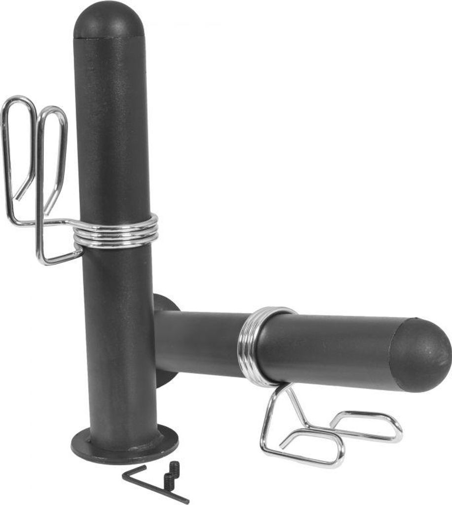 GORILLA SPORTS Adapter Hantelstangen - Olympic 50mm für 30mm Hantelstangen, mit 2 Federverschlüssen, Schwarz - Adapter Sleeve, Stange, Langhant...