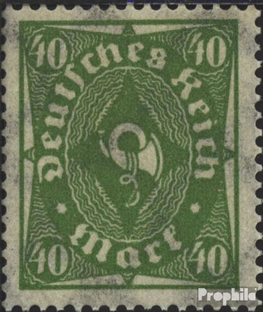 Briefmarken Deutsches Reich 1922 Mi 232P gestempelt Posthornzeichnung