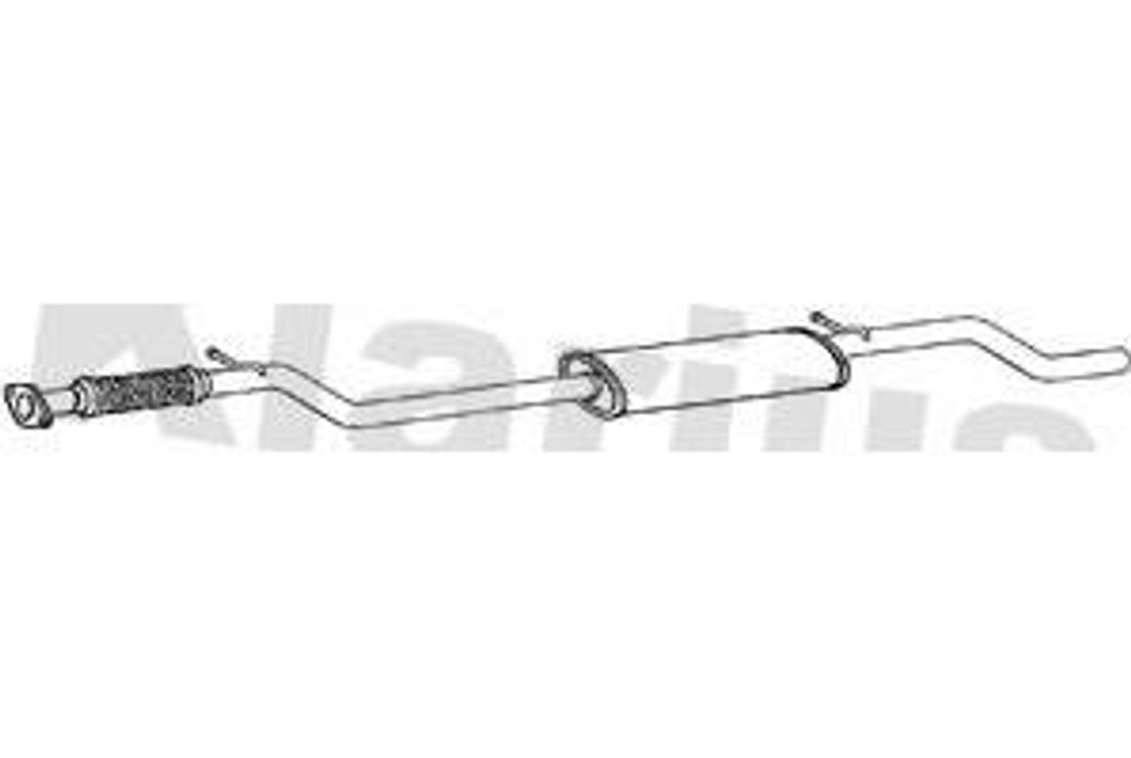 KLARIUS 260805 Mittelschalldämpfer OE 46757979 kompatibel mit Punto