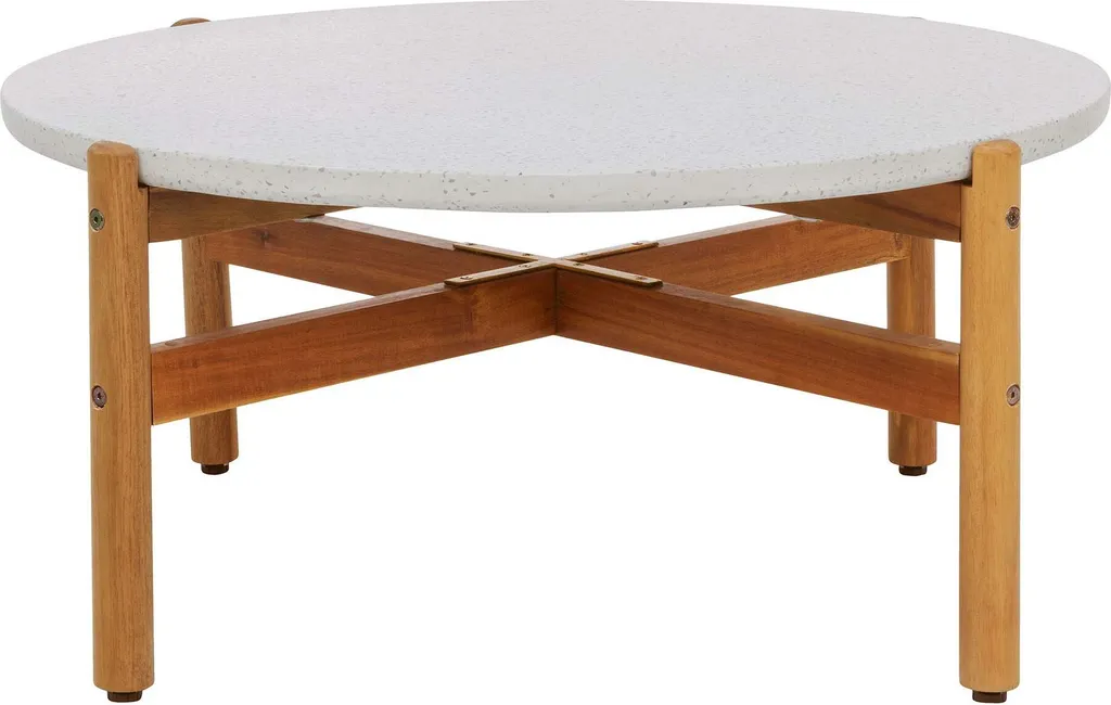 Table basse ronde Terracina Ø85cm pour optimiser un petit salon - 2