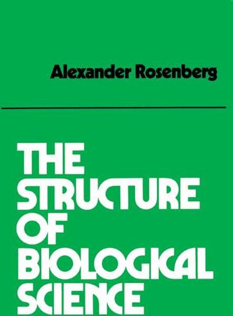 The Structure of Biological Science