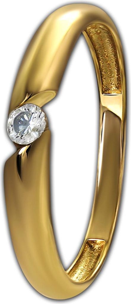 GoldDream Gold Ring Classic Gr.56 333er Zirkonia Gelbgold Damen D2GDR568Y56