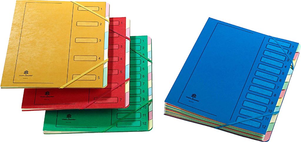 extendos Ordnungsmappe 223 aus Karton 7 Fächer blau
