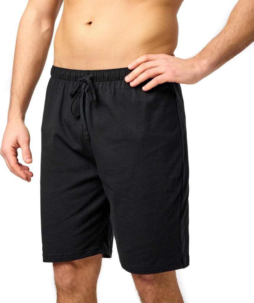 Timone Herren Schlafanzughose Kurz TI30-116(Schwarz, L)
