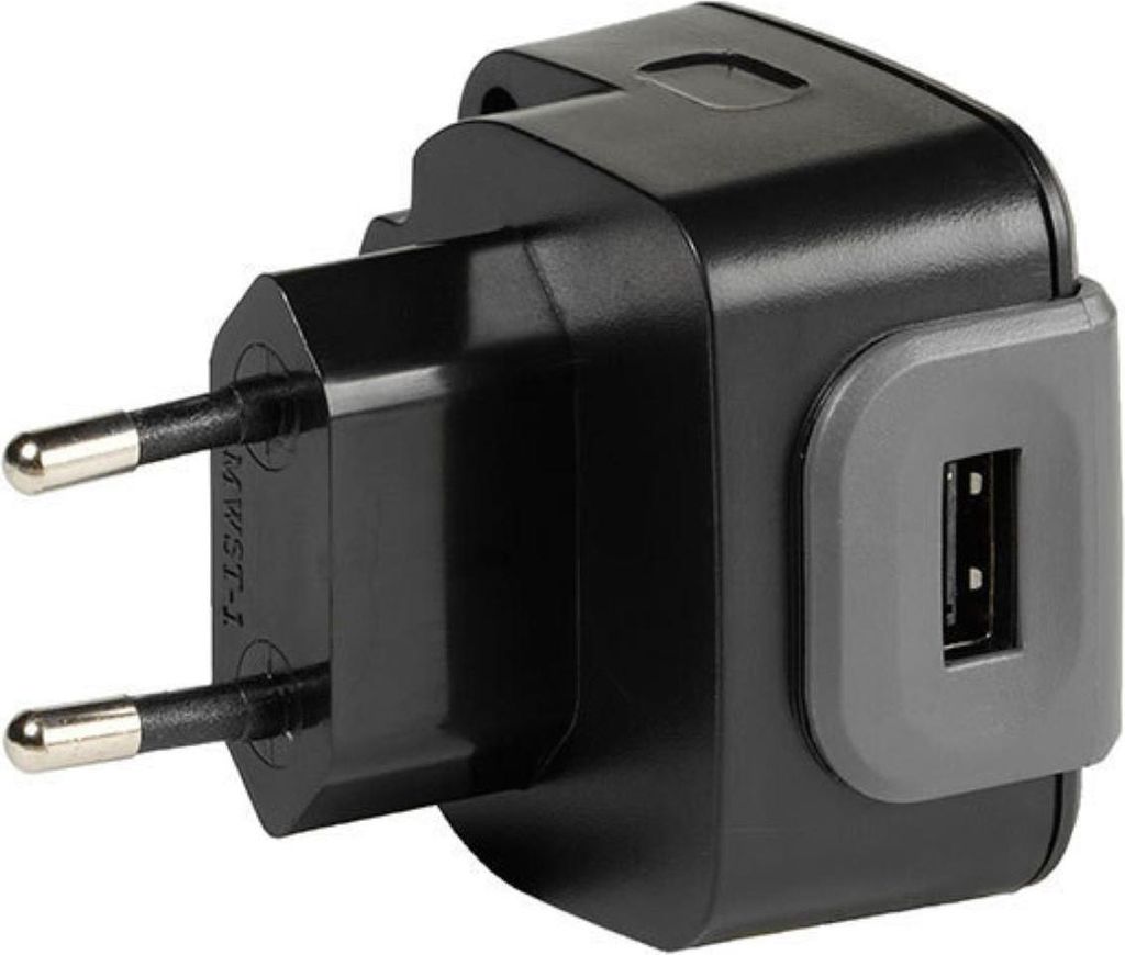 VIVanco ultimatives USB Netzteil Ladeadapter, kompatibel mit beidseitig steckbarer USB Buchse Euro Stecker 2400mA weltweit einsetzbar kompakt