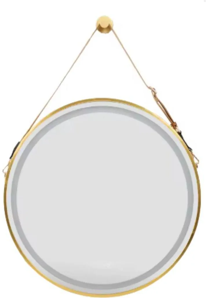 Miroir de salle de bain LED circulaire 60cm avec lumière frontale réglable