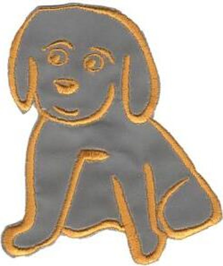 Aufnäher Patches Welpe Gr. ca. 7 x 8,5cm 20709
