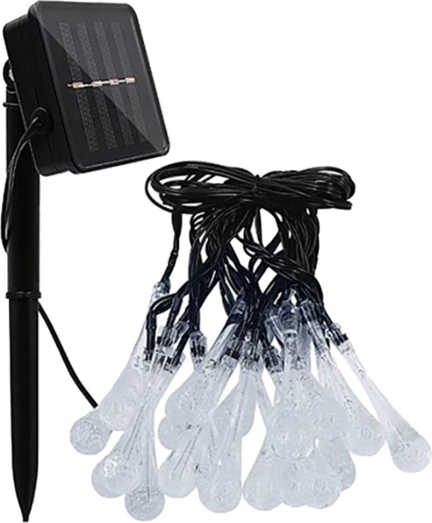 Girlanda Solarna Wisząca 20x ŁEZKI Lampa Ogrodowa LED Sople Zdjęcie produktu 