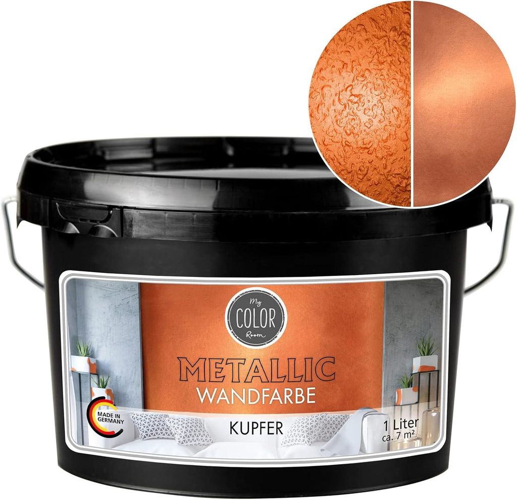 Viva Decor My Color Room Metallic Wandfarbe Kupfer 2,5 l, Produktbild 