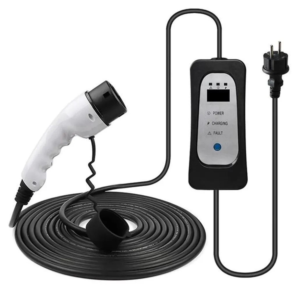 Câble de recharge Type 2 10m intensité ajustable pour voiture hybride