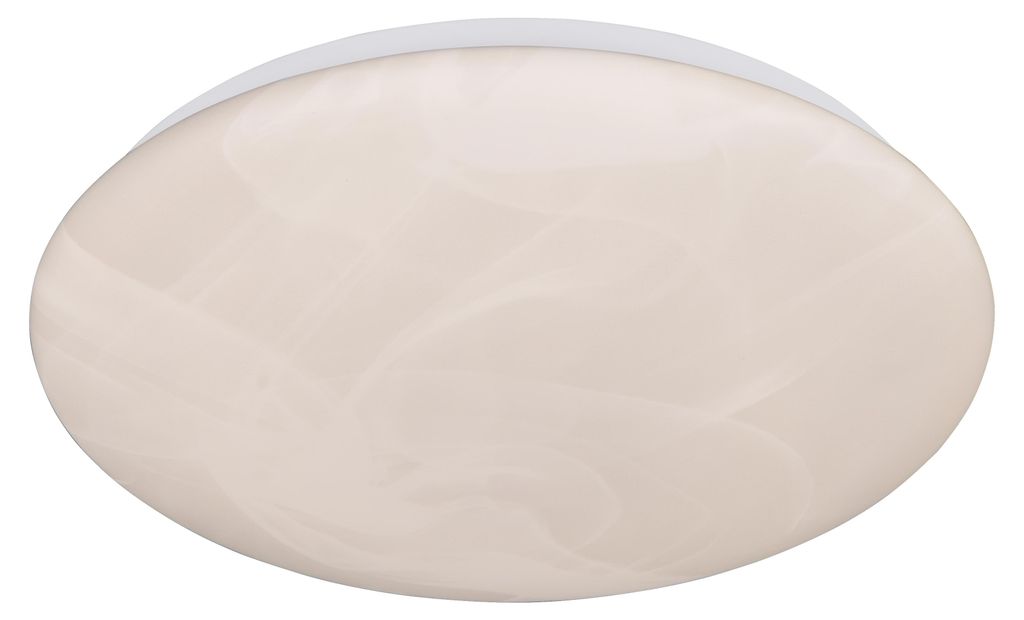 Lámpara de techo LED, metal, blanca, color alabastro, Imagen del producto 